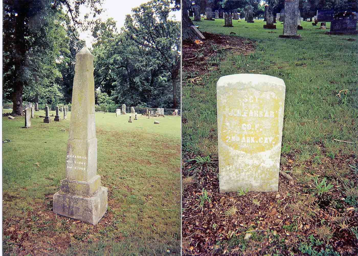Sgt Junius Henry Farrar Grave Markers 