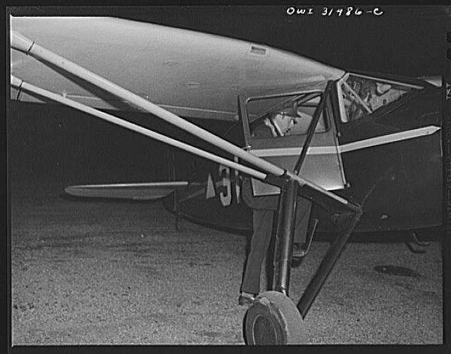 Bar Harbor, Maine. Civil Air Patrol base headquarters of...