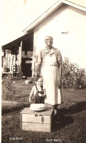 Bob Risor & Aunt Becky, 1940