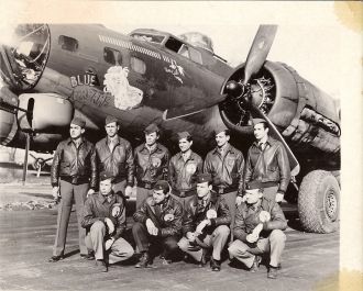 8th Air Force 323rd BG B-17 Blue Dreams Crew