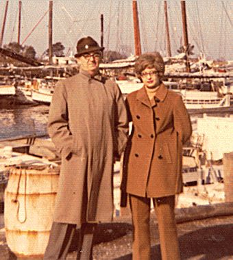 Al and Mary Mills - Tilghman Island, MD- Fall 1971