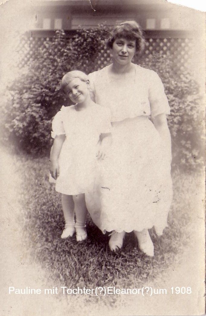 PAULINE WITH (her?)DAUGHTER ELEANOR