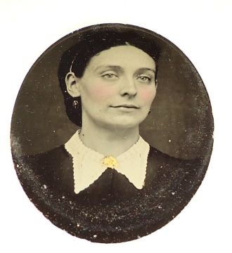 unknown lady, tintype