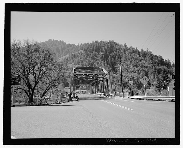 Approach view of the Depot Street Bridge, view looking...