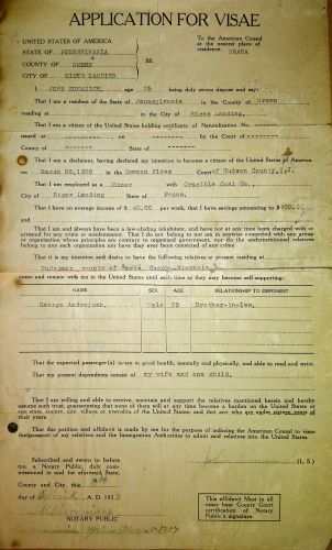 John Domanich application
