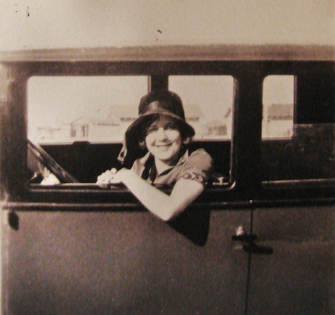 1920s Woman and Her Car
