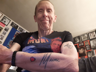 Paul Muni autograph tattoo