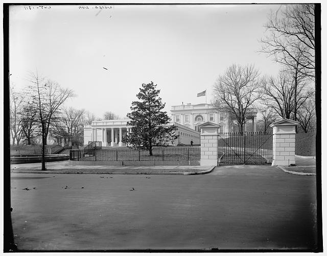 [East portico of the White House, Washington]