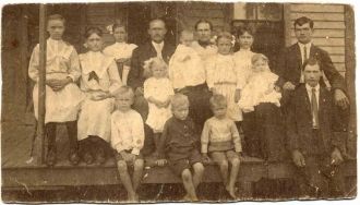 Unidentified Pedigo family, c1890