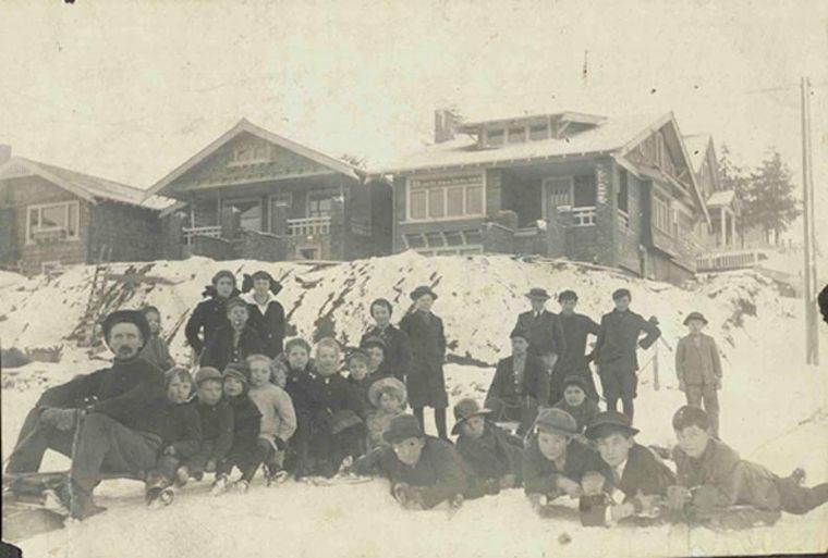 Winter Fun Near Green Lake, 1916