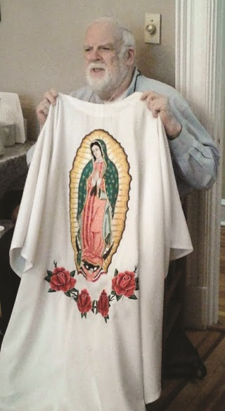 Christmas and Our Lady of Guadalupe robe.