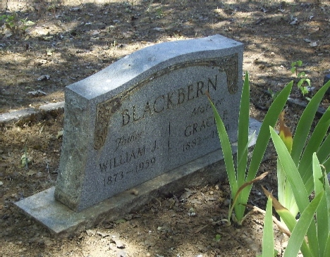William Jefferson Blackbern Headstone