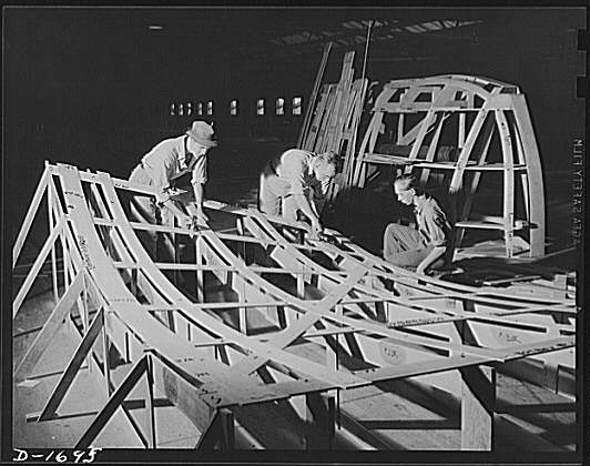 Shipbuilding (Newport News). These are mold loft workers...