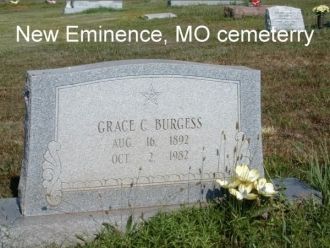 Headstone for Grace Burgess