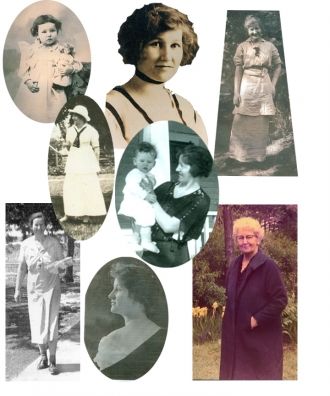 Martha Lucile Webb (Lucile) --collage