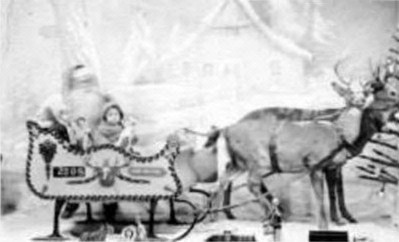 A child with Santa