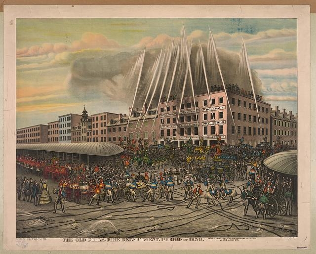 The old Phila. fire department. Period of 1850