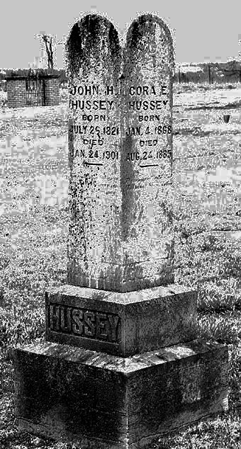 Gravestone of John Hibbard and Elizabeth Hussey