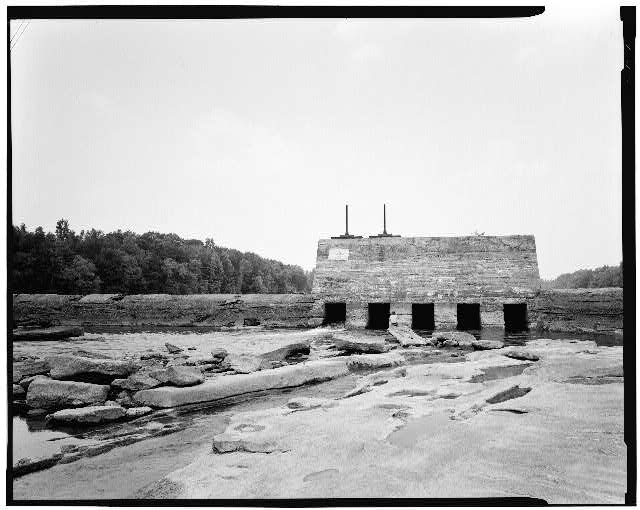 4. View of sluice gates, looking north (upstream). -...