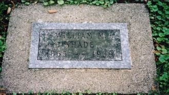 William Madison "Matt" Shade's gravestone