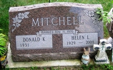 Donald and Helen L. Mitchell gravesite