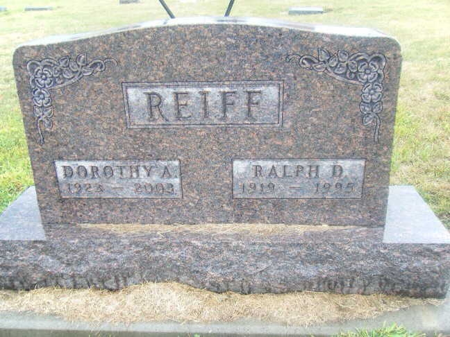 Dorothy and Ralph Reiff gravesite