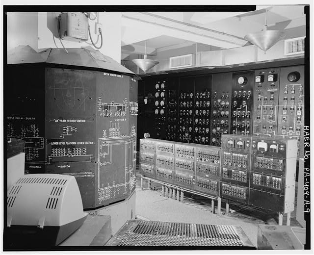 View northeast of secondary supervisory board at center...