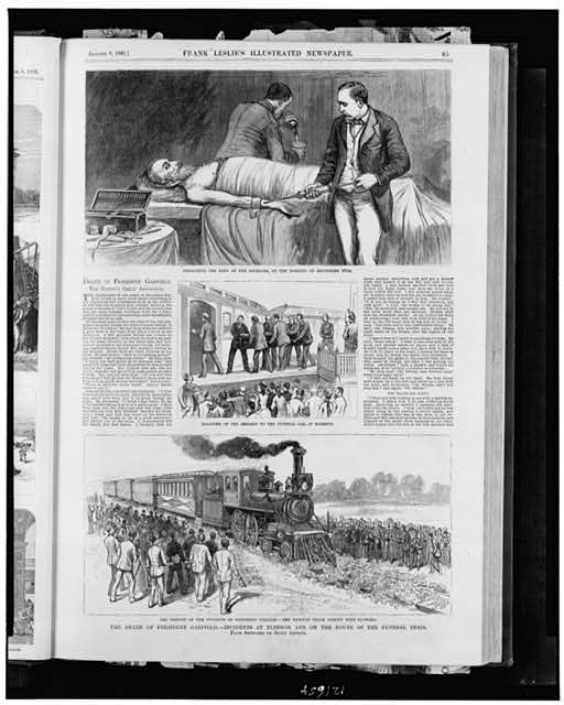 The death of President Garfield - incidents at Elberon...
