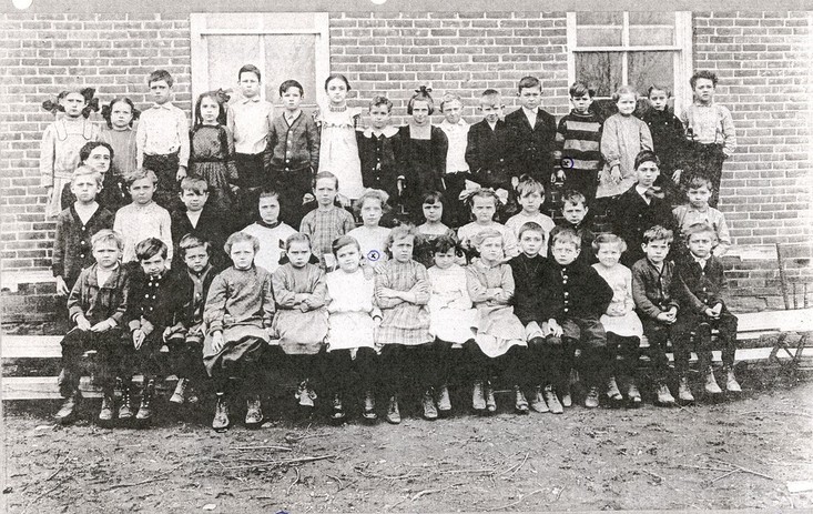Rock Creek School 1910-Wells Co.,IN
