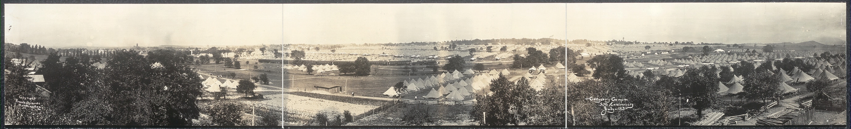 Gettysburg Camp, 50th Anniversary, July, 1913