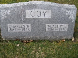 Charles W & Wealthy E Coy gravesite