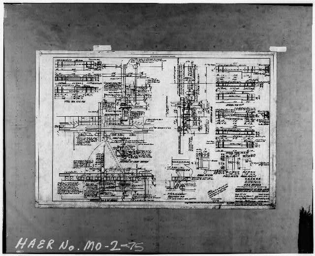75. Photocopy of drawing (drawing 99341c) ARRANGEMENT OF...