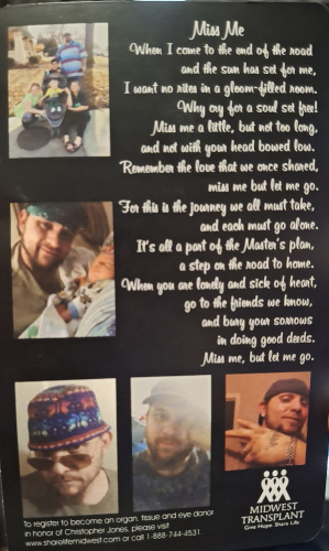 Chris Jones Memory Card (Back)