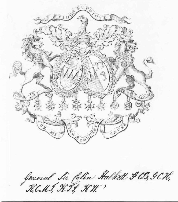 Coat of Arms of General Colin Halkett