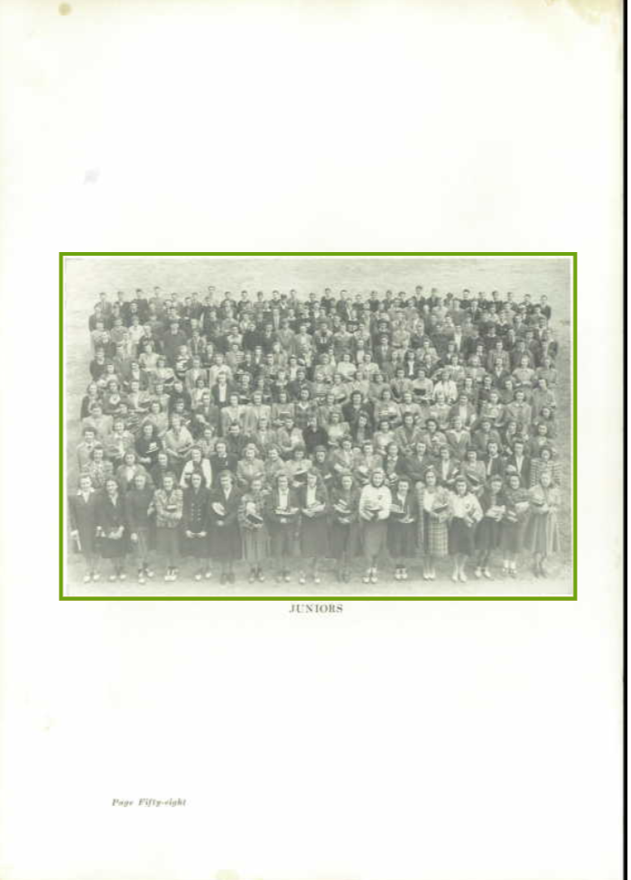 Virginia Ann (McDonald) Kandola --U.S., School Yearbooks, 1900-2016(1940)Junior Class
