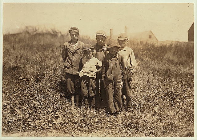 All these boys are cutters in the Seacoast Canning Co.,...