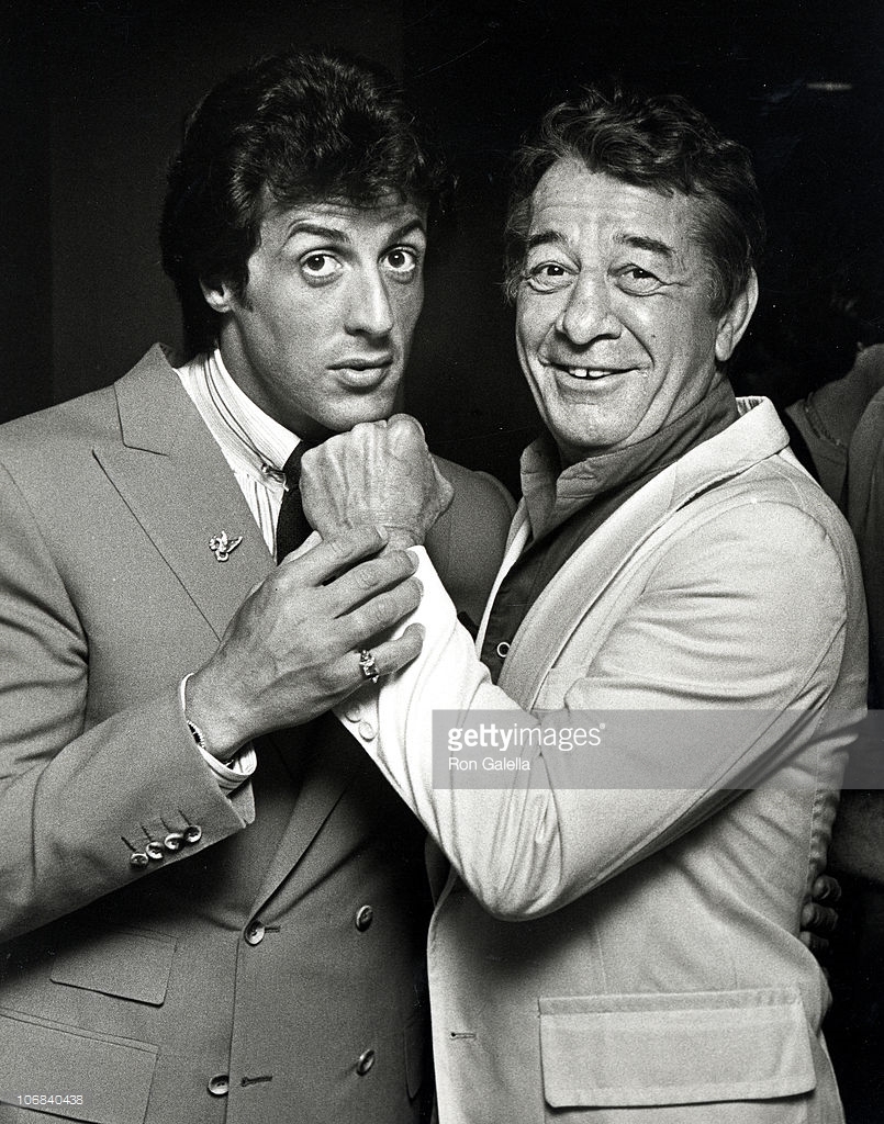 Rocky Graziano and Sylvester Stallone