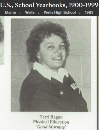 Terri Jean Daly-Regan--U.S., School Yearbooks, 1900-1999(1983)Teacher phys. Ed