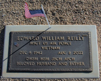 Edward William Reilly.  Master Sergeant in the Air Force. He had a Military Funeral.