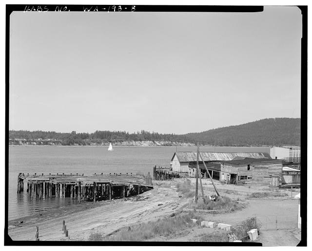 8. View of Curtis Wharf looking northeast; ferry slip in...