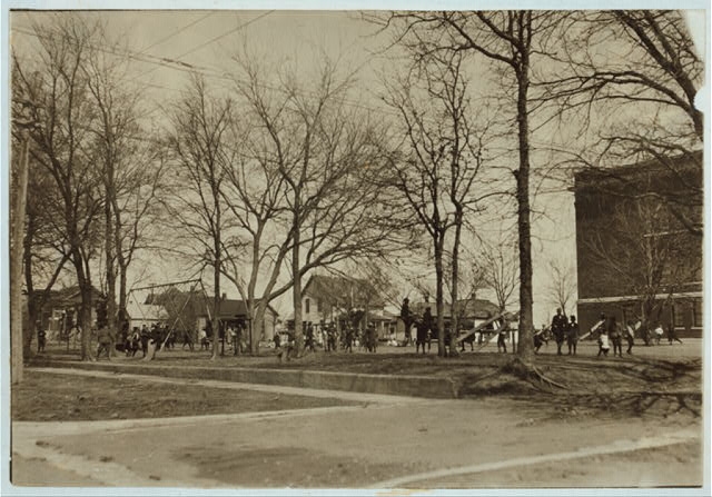 Playground - Robert E. Lee School. See Miss Folks'...