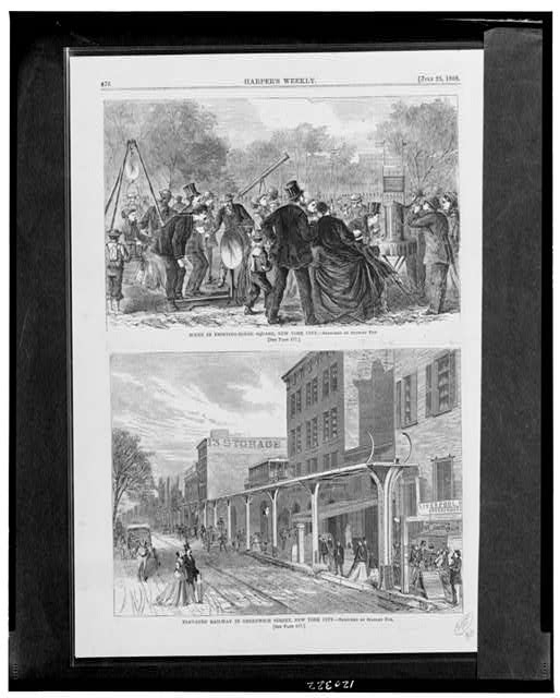 Scene in Printing-House Square, New York City Elevated...