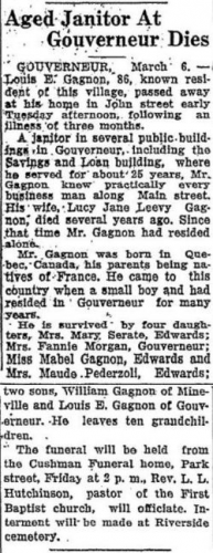Louis Gagnon Obit -