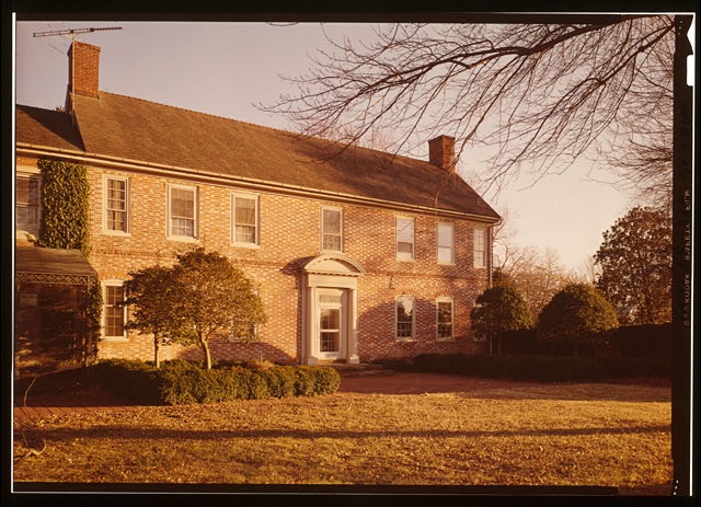 PERSPECTIVE VIEW OF WEST ELEVATION, DETAIL OF ENTRANCE -...