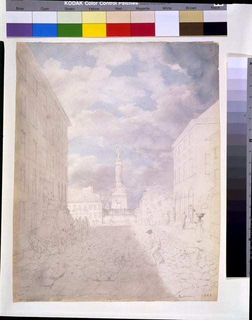 [View of the Battle Monument, Baltimore]