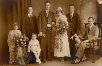 Sarah Jane Haworth wedding 1932
