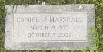 Daniel Joseph Marshall -- gravestone