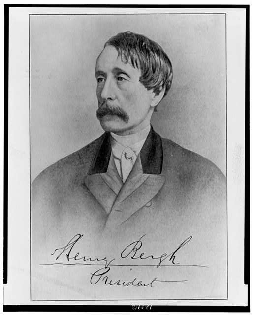 [Henry Bergh, head-and-shoulders portrait, facing left]