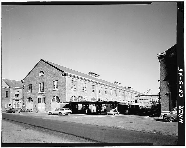 10. Building No. 53, South and West (front) elevation. -...