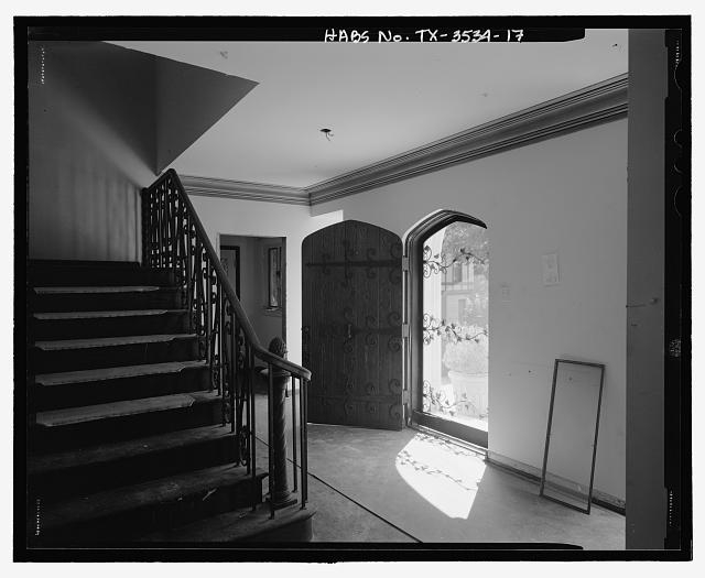 Detail view of entrance hall looking southeast - Reed...